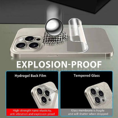 Screen Protector Hydrogel Film for iPhone, 4-Pack Front and Back Full Coverage, Compatible with iPhone 17, 16, 15, 14, Pro Max, Air Plus Models (For iPhone 17) - size: For iPhone 17
