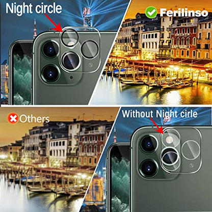 Ferilinso 3 Pack Screen Protector for iPhone 11 Pro Max, Tempered Glass - size: iPhone 11 Pro Max-Clear
