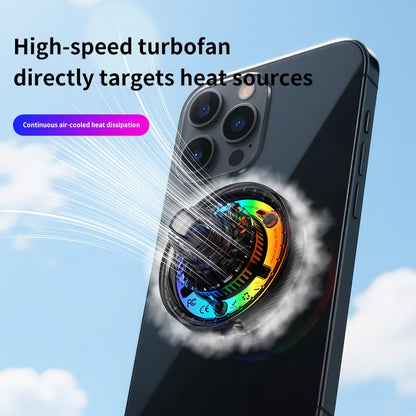 Qi2 25W Magnetic Car Mount Charger RGB Light, Ice Cooling Magnetic Wireless Car Charger Phone Holder, Air Vent Fast Charging for iPhone 17 16 15 14 13 12, S25 Series, Tempered Glass Pannel