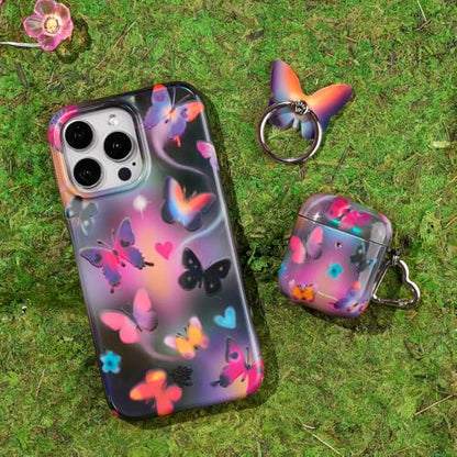 VELVET CAVIAR Cell Phone Ring Holder - Finger Ring & Stand - Improves Phone Grip Compatible with iPhone, Galaxy, Most Smartphones (Aurora Butterfly) - color: Aurora Butterfly