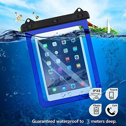 AICase Universal iPad Waterproof, Dry Bag Pouch for iPad Pro 10.5, New iPad 9.7 2017/2018, iPad Pro 9.7, iPad Air/Air 2, Tablets up to 11.5 Inch (Blue) - color: Blue for tablets up to 11.5 inch
