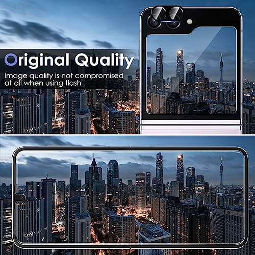 [2 Sets 6 Pack] for Samsung Galaxy Z Flip 5 Screen Protector - size: Z Flip 5