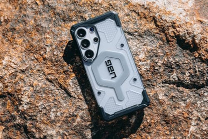 URBAN ARMOR GEAR UAG for Samsung Galaxy S26 Case 6.3" Pathfinder Clear - Magnetic Charging Compatible Transparent Rugged Military Drop Tested Protective Cover, Ash/Black - color: Pathfinder Clear - Ash/Black