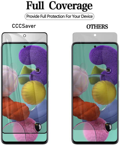 [2+2 Pack Privacy Screen Protector for Samsung Galaxy A35 5G 6.5 inch, Tempered Glass Saver With Camera Lens Protector, Anti Spy Anti Scratch Black Film Shield for Galaxy A35 - size: A35