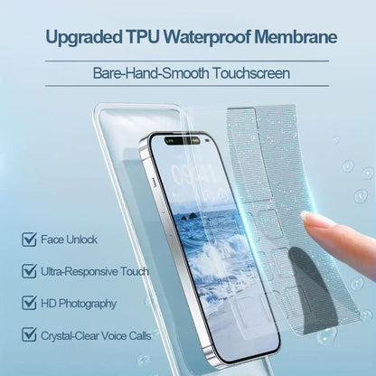 Waterproof Phone Pouch, Lightweigt Cellphone Case with Lanyard, Float Dry Bag Protector Case for iPhone16 15 14 13 12 11 Pro Max Plus XR, Fit up to 7.2" Devices, Underwater Sensitivity Touch, Blue - color: Blue