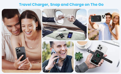 Magnetic Portable Charger for iPhone,10800mAh 25W PD Fast Charging Wireless Power Bank,4 Outputs Travel Essential Battery Pack for Magsafe,iPhone 18 Pro/18 Pro Max/17/16/15/14/13/12 Series,Apple Watch - color: Black