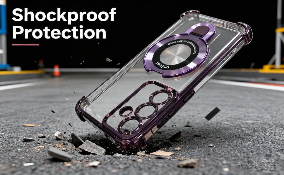 Case Compatible with Samsung Galaxy S21 FE Case Rugged softcase Protective with Ring Stand Clear Phone case for Samsung S21 FE,Black - color: Black, size: Samsung Galaxy S21 FE