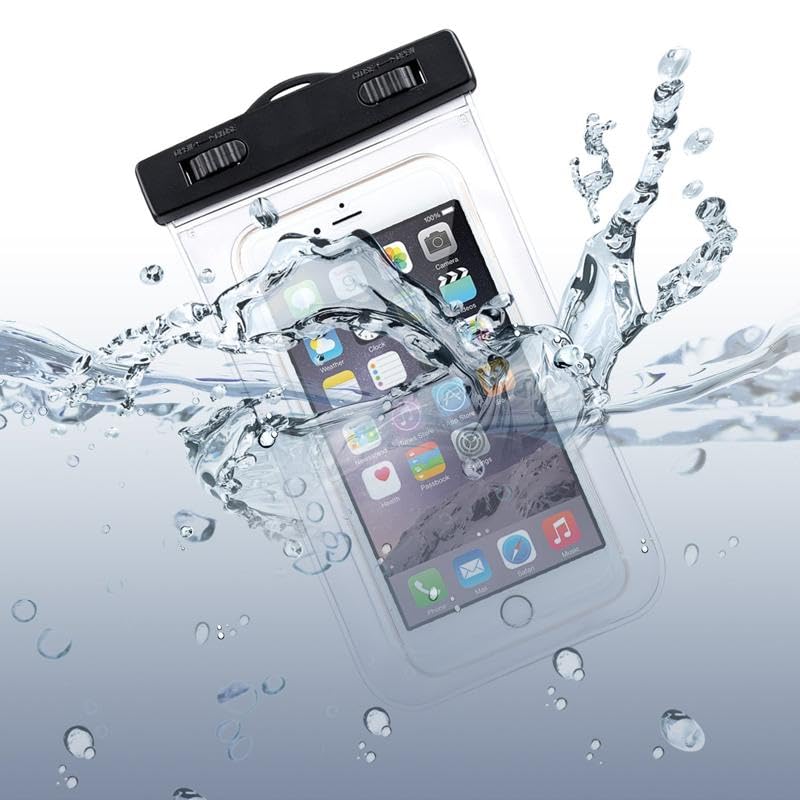 Waterproof Case Underwater Bag Compatible with Lively Jitterbug Smart4, Floating Cover Touch Screen IPX8 Pouch