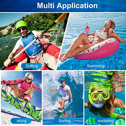 IP68 Waterproof Phone Pouch Floating, Up to 6.7", Green - color: Green, size: Up to 6.8"