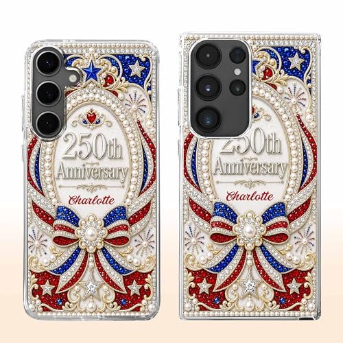 USA 250th Anniversary, Personalized Clear Phone Case, Gift for Patriots