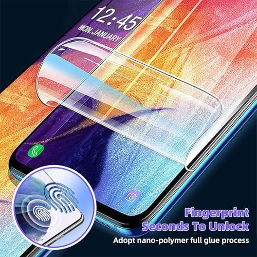 3 Pack Screen Protector Compatible for Samsung Galaxy S22 6.1 Inch, HD Clear Flexible Soft TPU Hydrogel Film for Samsung Galaxy S22 5G - Support Fingerprint Unlock, High Sensitivity - size: Samsung Galaxy S22