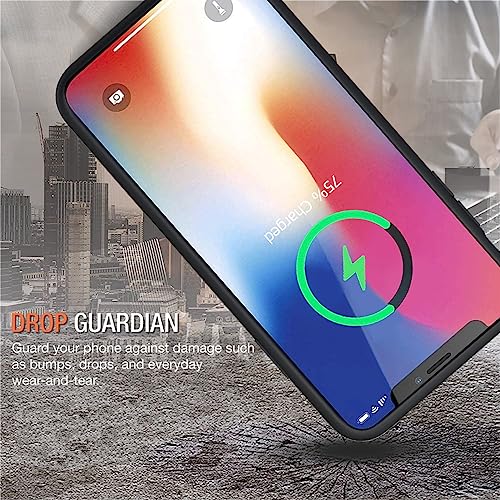 Battery Case for iPhone X/XS, Enhanced 10000mAh Portable Protective Wireless Charging Case Support Carplay Compatible with iPhone X/XS (5.8 inch) Rechargeable Extended Battery Charger Case (Black) - size: iPhone X/XS