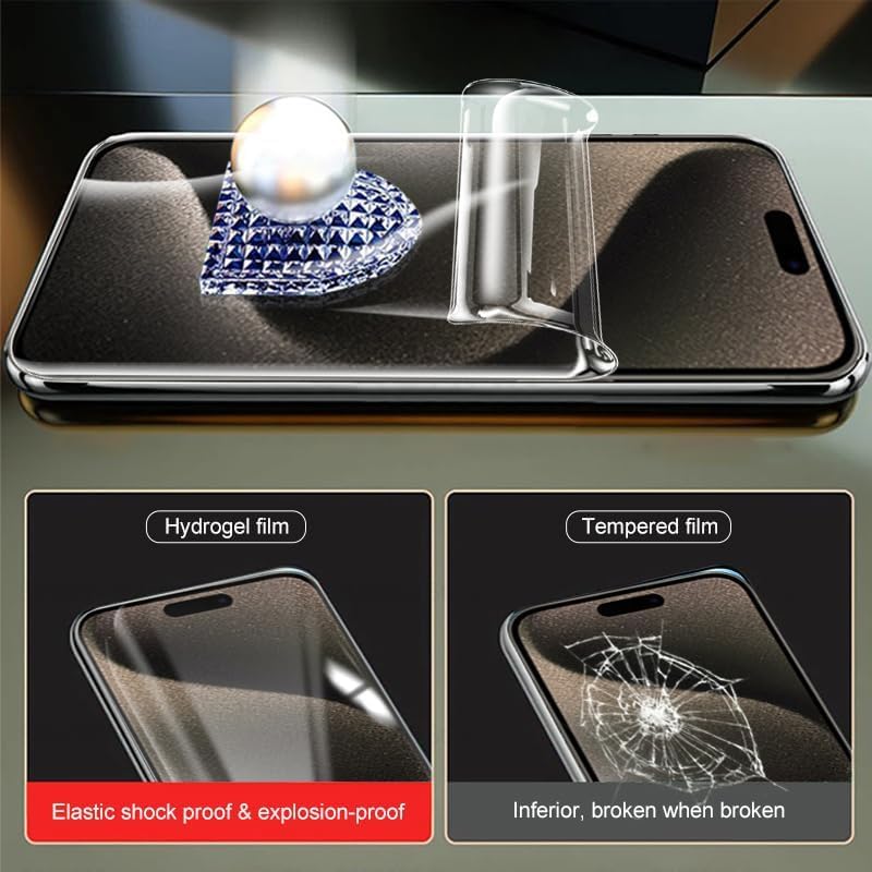 [2 Pack Hydrogel Screen Protector for iPhone 17 Pro Max 5G