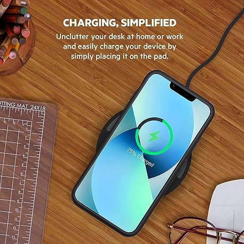 Battery Case for iPhone 13, [10000mAh] Enhanced Rechargeable Portable Protective Qi Wireless Charger Case Battery Pack Support CarPlay Wireless Charging Cover Compatible with iPhone 13(6.1 inch)-Black - size: iPhone 13