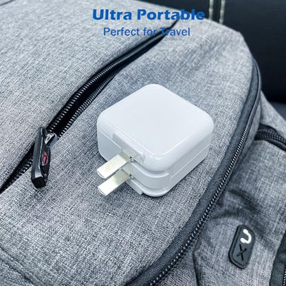 Charger for iPad,12W Fast USB i Pad Charging Fast Foldable Block Portable - size: 1PACK 3FT