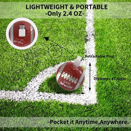 Mini Portable Charger USB C Power Bank 2000mAh Phone Charger Battery Pack Compatible with iPhone 17/17 Air/17 Pro/17 Pro Max/16/16 Plus/16 Pro/16 Pro Max/15 Series, Galaxy Series, Android etc - color: Rugby