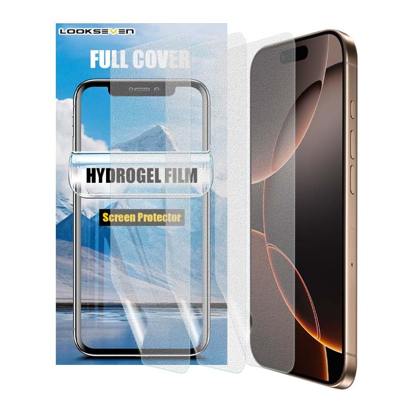 LOOKSEVEN 3 Pack Matte Soft Hydrogel Film For iPhone 16 Plus - size: iPhone 16 Plus