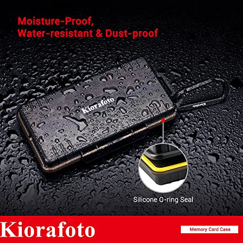 Kiorafoto SD Card Case w 36PCS Individual Clear Plastic Memory Card Holder - color: for 36 SD Cards（With Box）