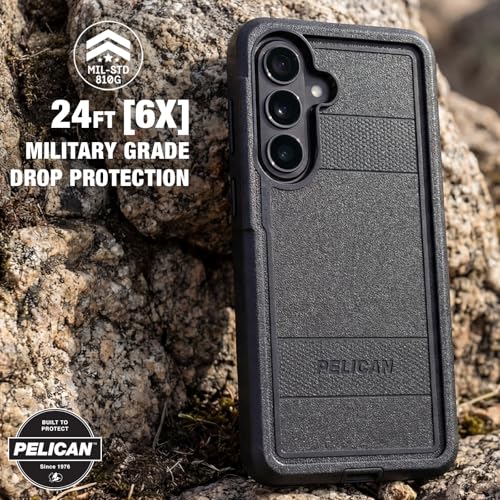Pelican Voyager Samsung Galaxy S26 Case - Rugged Phone Case - Black | Magnetic & Wireless Charging Case with 24ft Military-Grade Drop Protection & Belt Clip Holster for Samsung Galaxy S26 - color: Voyager Black, size: Samsung Galaxy S26