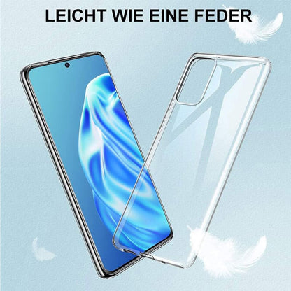 Case for Oukitel WP56 (6.80") Phone + 3 Pack Screen Protector Tempered Glass, WXPPJ Full Body Protection Shockproof Case, Ultra-Thin Soft Silicone for - Transparent