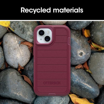 OtterBox iPhone 17e & iPhone 16e (Only) - Defender Series Case - Foxberry (Pink) - Screenless - Rugged & Durable - with Port Protection - Holster Clip Includes - Microbial Defense Protection - color: Foxberry (Pink), style: Non-MagSafe
