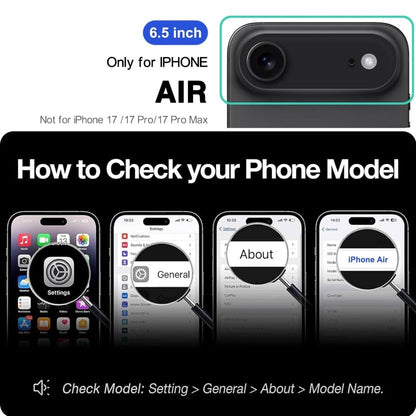 Magnetic for iPhone Air Wallet Case with Card Holder Black | Compatible with MagSafe, Shockproof Phone Cover with Detachable RFID Blocking Card Slot, Black - color: Black, size: iPhone Air