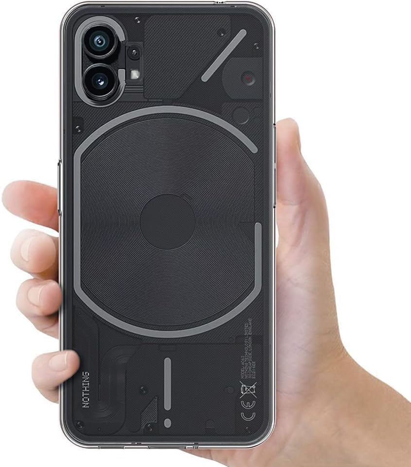 MaiJin Case for Nothing Phone 1 (6.55 inch) Soft TPU Rubber Gel Bumper Transparent Back Cover