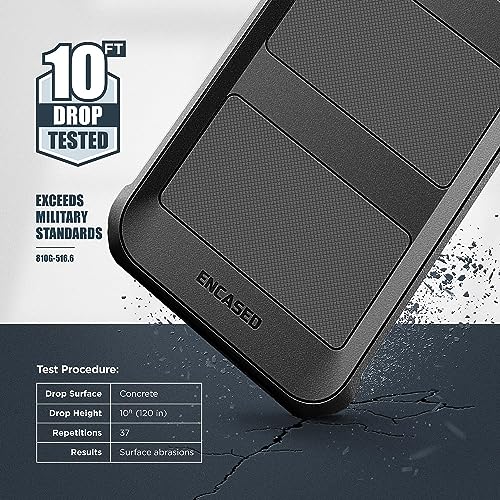 ENCASED Compatible with iPhone 15 Pro Max Case - Military Grade Protection with 360 Rugged Full-Body Coverage (iPhone 15 Pro Max) Black - size: iPhone 15 Pro Max