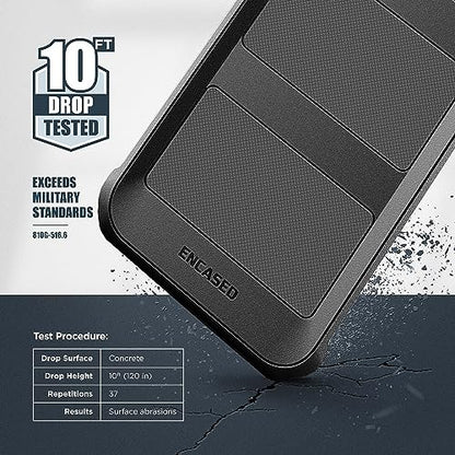 ENCASED Compatible with iPhone 15 Pro Max Case - Military Grade Protection with 360 Rugged Full-Body Coverage (iPhone 15 Pro Max) Black - size: iPhone 15 Pro Max