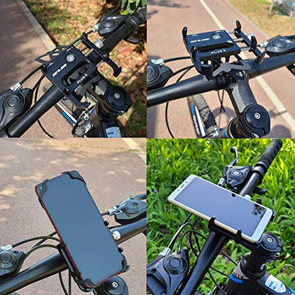 GUB Bike Phone Mount Holder, Aluminum Motorcycle Phone Holder Mount with 360° Rotation for iPhone 16 17 15 14 Pro Max Mini X XR Xs Plus, Samsung S25 S24 S22 4-7 Inch - Upgraded