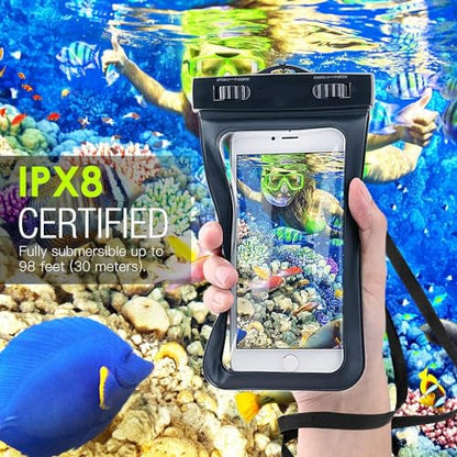 Waterproof Case Underwater Bag Compatible with Samsung Galaxy Z Fold5/Fold4/Fold3 5G, Floating Cover Touch Screen IPX8 Pouch