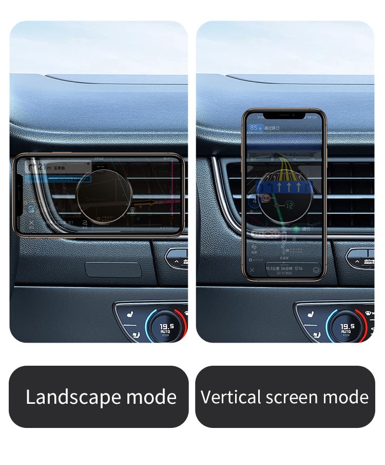 Magnetic Phone Holder for car【2 Packs 】【Strong Magnet】phone holders for your car phone holder Mount for Car【4 Metal Plate】Universal Airvent cell phone car mount for iphone Samsung car accessories