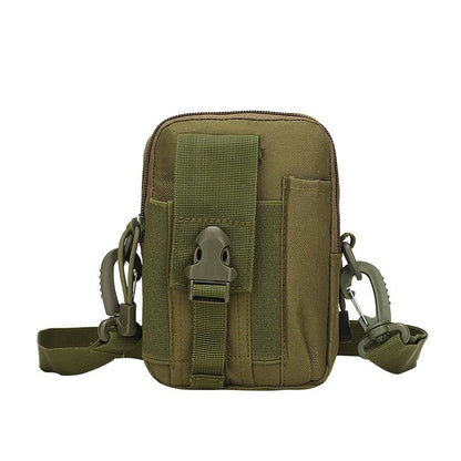 Belt Pouch, Tactical Molle Phone Pouch EDC Utility Pouches Waist Bag Packs, Small Cell Phone Holster Gear Tool Gadget Pocket for Men Running - color: Strap Green