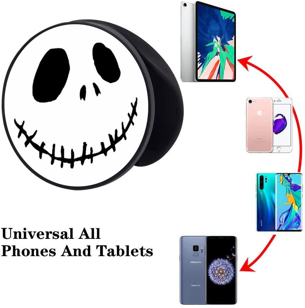 3 Pack/Multifunction Cell Phone Stand Holder and Grip Cute White Black Cartoon Foldable Phone Kickstand Mount Compatible for Smartphones