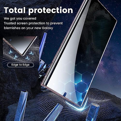 TPU Privacy Screen Protector for Samsung Galaxy S23 Ultra, 3 Pack - size: Samsung Galaxy S23 Ultra