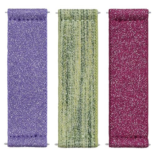 LOVEHANDLE PRO Strap 3-Pack - Purple, Sage + Cranberry Glitter - color: Elastic 1