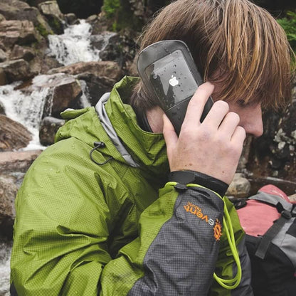 Aquapac Waterproof Phone Case, Mini, Grey | iPhone and Android, Made in The UK, Hiking, Mountain Biking, Running Accessory, Floating, IPX8 certified to 30 ft deep. - color: Grey, size: Mini