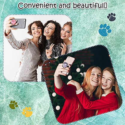 Honoson 9 Pcs Cell Phone Grip Holder Collapsible Holder, Marble - color: Marble