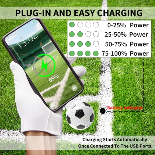 Mini Portable Charger USB C Power Bank 2000mAh Phone Charger Battery Pack Compatible with iPhone 17/17 Air/17 Pro/17 Pro Max/16/16 Plus/16 Pro/16 Pro Max/15 Series, Galaxy Series, Android etc - color: Soccer