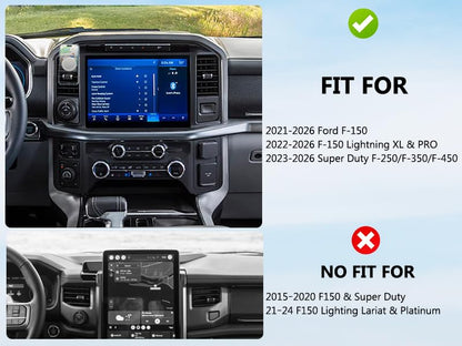 Surfcabin CNC Magnetic Vent Phone Holder for 2021-2026 Ford F150