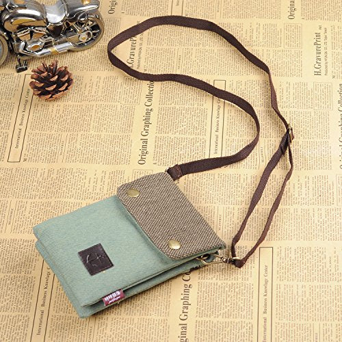 Small Crossbody Purse for Women Cell Phone Shoulder Handbag Wristlet Wallet - color: Green_a