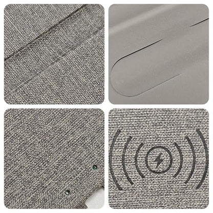 Wireless Charging Mice Pad Non-Slip Office Mice Pad with Wireless Charging - color: Gray