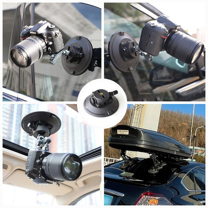 4.5" Camera Suction Cup Mount, Heavy Duty Pump Vacuum Mount - size: 4.5" Metal