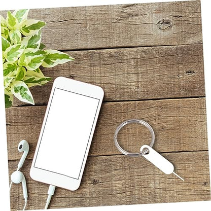 100pcs SIM Eject Pin Tool Set for Smartphones Sturdy Steel Card Tray Remover Detachable Keychain Universal SIM Card Opener for Easy Removal