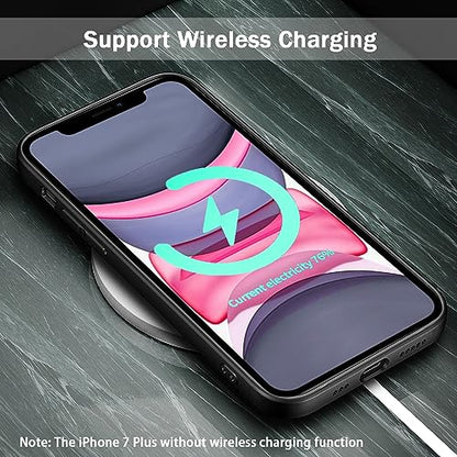 TENOC Phone Case Compatible with iPhone 11, Black Case Anti-Fingerprint Protective Bumper Matte Cover for 6.1 Inch - color: Black, size: iPhone 11