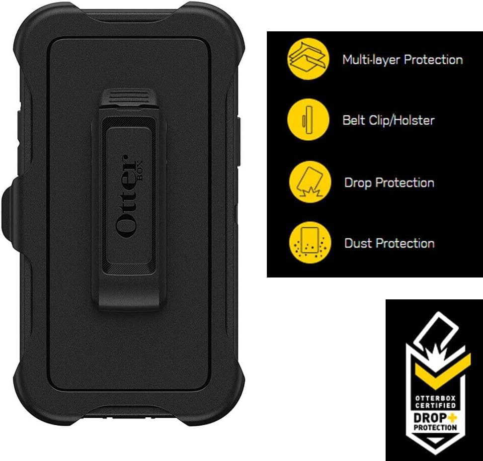 OtterBox 아이폰 11 프로 (전용) - 디펜더 시리즈 케이스 - 블랙 - 견고하고 내구성 - 포트 보호 - 홀스터 클립 포함
