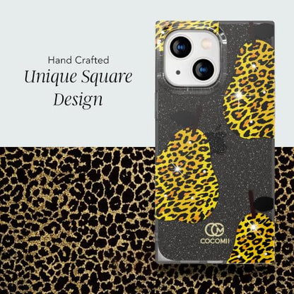 COCOMII Rectangle for iPhone 14/iPhone 13 Case, Leopard Pear | Compatible with MagSafe Wireless Charging, Shockproof 10ft Drop Protection, Camera & Screen Protection, Premium Glossy Finish - color: Leopard Pear, size: iPhone 14/iPhone 13 (6.1")