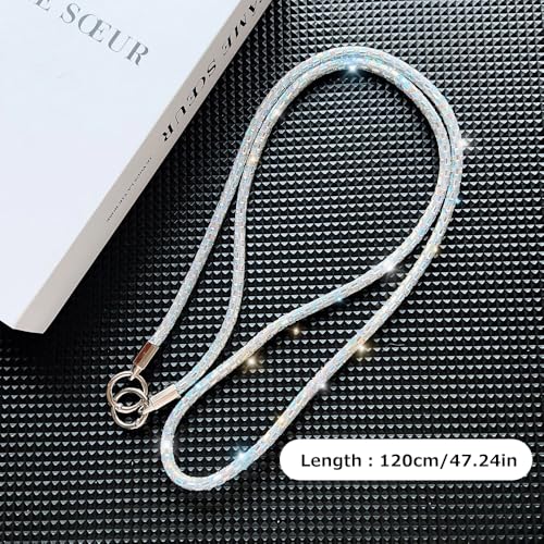 Phone Lanyard, On-the-Go Universal Crossbody Strap Neck Lanyard with Phone Tether Patches for Most Cellphones - color: L