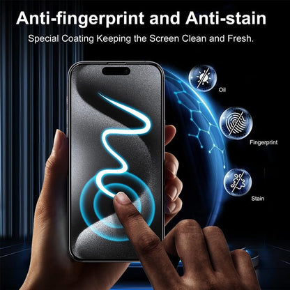 2 Pack Dust-Free Installation Screen Protector for iPhone 16 Pro max[6.9 Inch], Tempered Glass with Auto-Alignment Frame, 9H Hardness, Case Friendly, HD Clear, Scratch & Shatter Resistant (iphone 16 pro max)