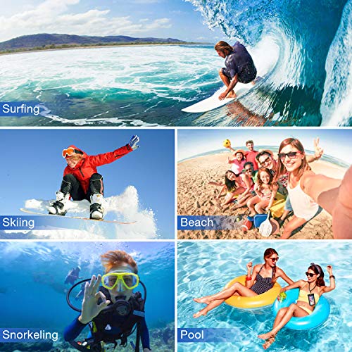 ProCase 2 Pack Waterproof Phone Pouch, Underwater Phone Case Up to 7", Dry Bag for iPhone 17 Air 16 15 14 13 Pro Plus Max, Galaxy S24 S23 S22 Ultra Pixel, Beach Essentials -Clear & White - color: Clear/White